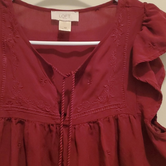 LOFT Tops - Loft bohemian tunic v-neck shirt